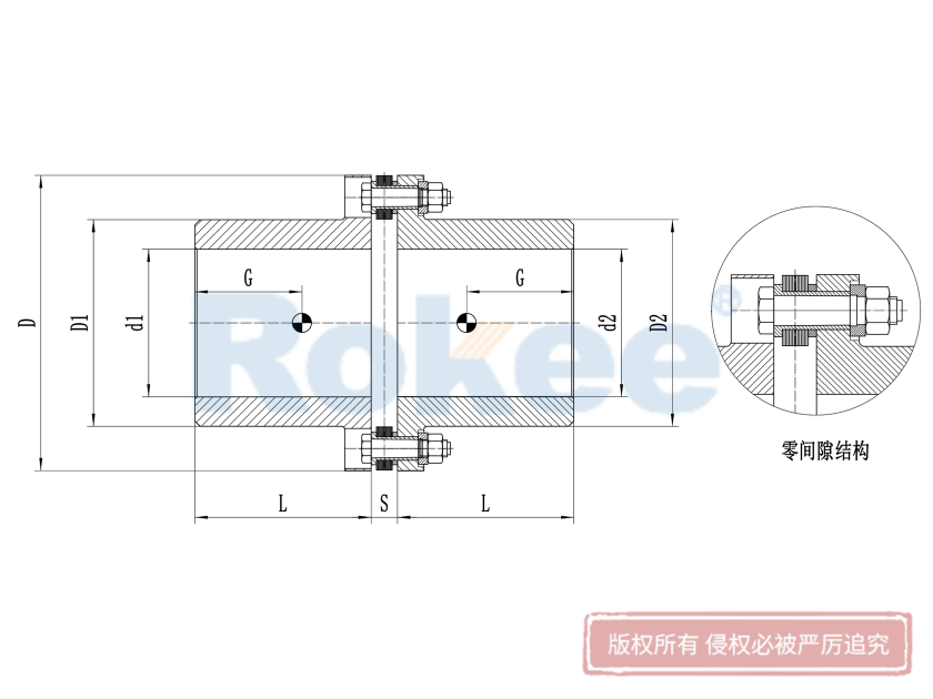 單節(jié)膜片聯(lián)軸器,中低速膜片聯(lián)軸器,標(biāo)準(zhǔn)金屬膜片聯(lián)軸器